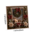 thumbnail image 3 of 3D Christmas Fabric Poke Art Kit, Christmas DIY Punch Needle Kit for Adults With Pre-Cut Squares, Handmade Adult DIY Needle Punch Craft Kit, 3 of 6
