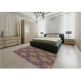 thumbnail image 4 of Ahgly Company Indoor Rectangle Patterned Dark Almond Brown Area Rugs, 5' x 8', 4 of 6