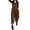 Coffee, variant on Women Sleeveless Corduroy Baggy Long Bib Pants Wide Leg Jumpsuits