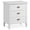 White, variant on Leick Home 10522-WT Laurent Assembled Nightstand Side Cabinet Table with USB-C Fast Charging Station AC/USB Charger Top Drawer, Door, Orchid White