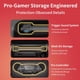 thumbnail image 5 of Estuche de viaje rígido portátil para Nintendo Switch 2 con 18 ranuras para tarjetas de juego, bolsa impermeable con protección total para accesorios de juego, 5 of 9