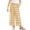 Yellow, variant on Girls Buffalo Plaid Wide Leg Pants Elastic Waistband Loose Fit Trendy Casual Trousers with Pockets for School Pants for Girls