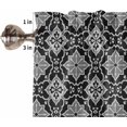 thumbnail image 5 of Kitchen Curtains Set, Black Grey Kitchen Curtains and Valances Set, Morocco Modern Geometric Ethnic Art Rod Pocket Tier Curtains 24 Inch Length for Cafe/Bedroom Windows, 5 of 6