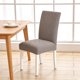thumbnail image 5 of Fundas elásticas para sillas de comedor | Fundas de poliéster elástico | Protección 360° para el comedor | Encajan en sillas semicirculares | Suave, lavable, duradero | Gris, gris oscuro, caqui, 5 of 6