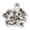 Silver, variant on BIMZUC 200 Sets Double Cap Rivet Round Stud Nail Iron Leather Craft Bags Belts Clothes Shoes Pet Collars Decoration 12x10mm / 0.47x0.39 inches Silver