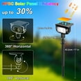 thumbnail image 4 of INDMIRD 4 Pack RGB LED Solar Garden Spotlights with Ground Spike, 5 Modes Color Changing, Twilight Sensor, IP65 Waterproof Solar Lamps Outdoor for Patio,Walkway,Landscape Lighting, 4 of 6