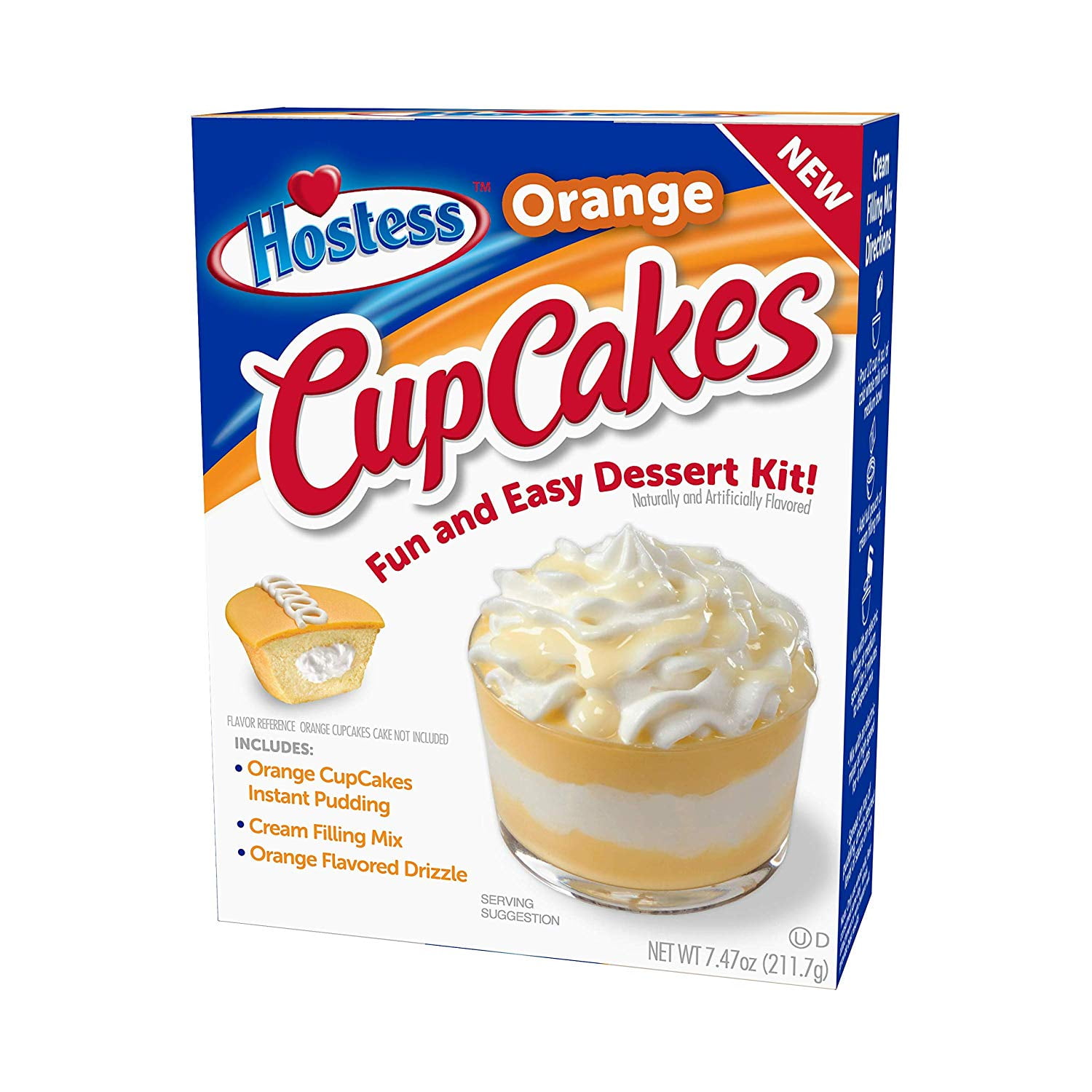 Hostess Orange Cupcakes Dessert Kit, 7.47 OZ, 6 CT (Orange CupCakes