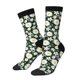 thumbnail image 1 of Balery White Daisies and Bee Calcetas Largas con Estampado para Hombre y Mujer – Suaves y Transpirables, Talla Única (US 5-11), 1 of 6