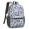 thumbnail image 2 of Mixed Breed Dog White Pattern 17" School Backpacks for Teens,Waterproof Oxford Fabric,S-Shape Padded Straps for School,Travel,Hiking,Camping, 2 of 6