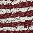 thumbnail image 4 of Ox Bay Merlot Wispy Ways Throw Pillow, Red / Cream, 14" x 36", 4 of 9