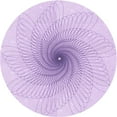 thumbnail image 1 of Ahgly Tapis Rond Lavable en Machine Intérieur Transitionnel Heliotrope Violet, 3 Pieds Rond, 1 of 7