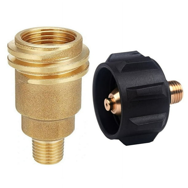 Adaptador de Propano QCC1 Ajuste de VáLvula Reguladora de Gas 5042 Macho QCC1 Tuerca Adaptador de Manguera de Ajuste de Gas Propano con Tuerca