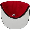 thumbnail image 5 of Men's New Era Red/Black Chicago Bulls Official Team Color 2Tone 59FIFTY Fitted Hat, 5 of 5