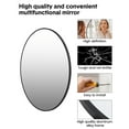 thumbnail image 4 of Huloretions Bathroom Mirror, Black Metal Framed Bathroom Mirrors for Wall, 5mm Extra Thick Round/ Rectangle Mirror, Matte Black Bathroom Vanity Mirror for for Nursery, Living Room, Vanity, 4 of 9