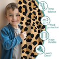 thumbnail image 3 of Blackout Kids Curtains,Beige and Black Of Leopard Print Childrens Insulated Curtains Set Of 2,Bedroom Essentials,Toddler Room Decor 52"x63", 3 of 5