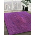 thumbnail image 2 of Ahgly Company Indoor Rectangle Patterned Dark Magenta Purple Area Rugs, 7' x 10', 2 of 6