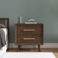 thumbnail image 3 of Child Craft Cranbrook 2-Drawer Nightstand, Mid-Century Modern Style, Pine Wood Construction, Toasted Chestnut, 3 of 7