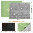 thumbnail image 4 of 70x55 Inches Glow in The Dark Blanket Cozy Throw Camping Blankets for Home and Outdoor Use Lemon and Lime Ice Cream, 4 of 8