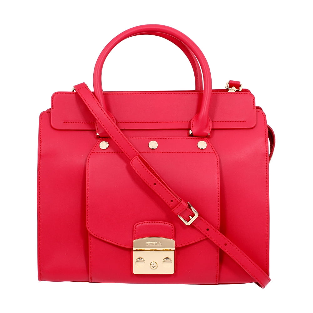 Furla Furla Metropolis Magia Ladies Medium Red Ruby Leather Satchel