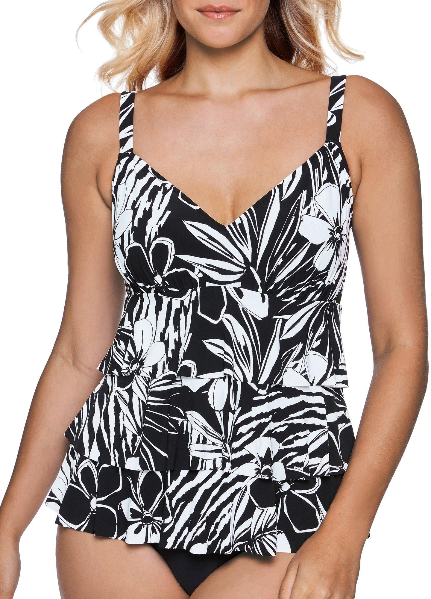 Paradise Bay Paradise Bay Womens Tropical Triple Tier One Piece