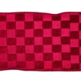 thumbnail image 2 of 4"x10yd Burgundy Velvet Checkered Satin, 2 of 2