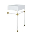 thumbnail image 2 of Modway Redeem 24" Acrylic Wall-Mount Bathroom Vanity in Clear White, 2 of 8