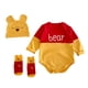 thumbnail image 1 of Disney-Conjunto de ropa de 2 piezas para recién nacido, Pelele con sombrero, estampado de Winnie the Pooh, Mickey Mouse, Primavera, 1 of 5