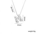 thumbnail image 2 of Giunmcul up to 45% Off Letter Necklace Silvery Initial Letter Necklace Personalized for Her Mom Necklace, 2 of 2