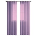 thumbnail image 2 of Washranp 2Pcs Window Curtain,Solid Grommet Easy to Install Solid Color Semi Sheer Curtains for Home Decor 39.37*98.43in, 2 of 4