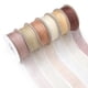 thumbnail image 1 of Juego de cintas Mlurcu de organza transparente, 2,54 cm x 137 m, 6 rollos, color marrón, 1 of 7