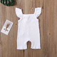 thumbnail image 2 of Summer Newborn Baby Girl Fly Sleeve Romper Ruffle Jumpsuit Baby Clothes, 2 of 4