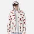 thumbnail image 4 of Gaeub Chili Men's and Women's UPF 50+ Long-Sleeved Sun Protection Clothing, Fishing Shirt Long Sleeve Zip - 3X-Large, 4 of 9