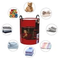 thumbnail image 4 of Balery Indian Paisley 2 Cesta de ropa redonda con asas, impermeable, independiente, para ropa, juguetes, dormitorio y familia-Small, 4 of 6