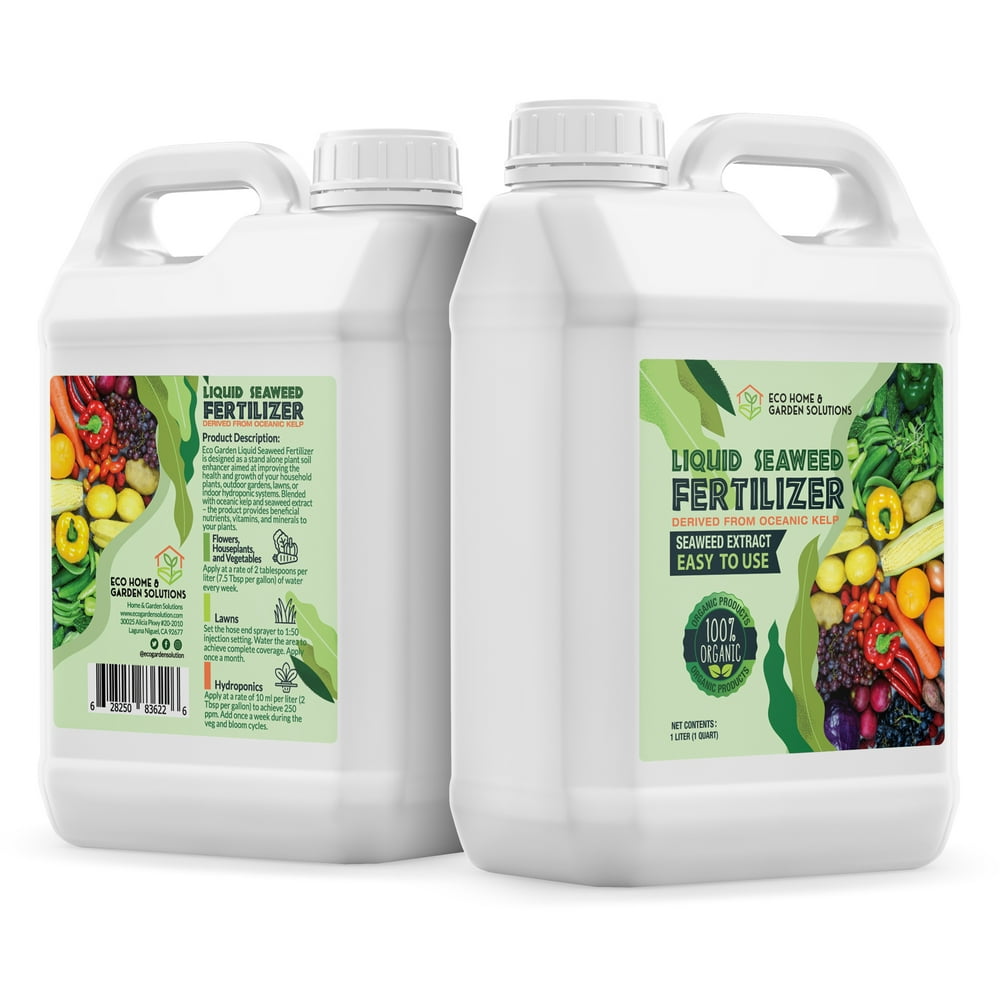 Eco Home & Garden Indoor Plant Fertilizer Organic Indoor Plant Food Made from Liquid Kelp