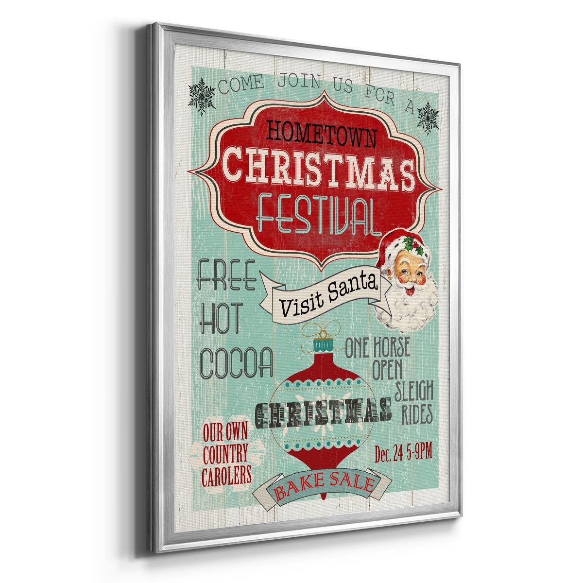 Bright Christmas Festival Premium Framed Print - Ready to Hang