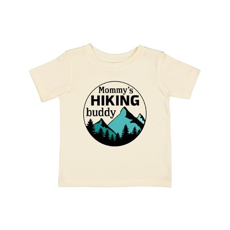 

Inktastic Mommy s Hiking Buddy with Mountains and Trees Gift Baby Boy or Baby Girl T-Shirt