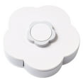 thumbnail image 1 of Langgg Flower Pattern Rotating Candy Box Wedding Favor Box Divided Dried Fruit Plate Snacks Sunflower Seed Container, 1 of 8