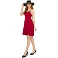 thumbnail image 5 of Made by Johnny Women's V-Neck Spaghetti Strap Tunic Short Dress XXL RED, 5 of 6