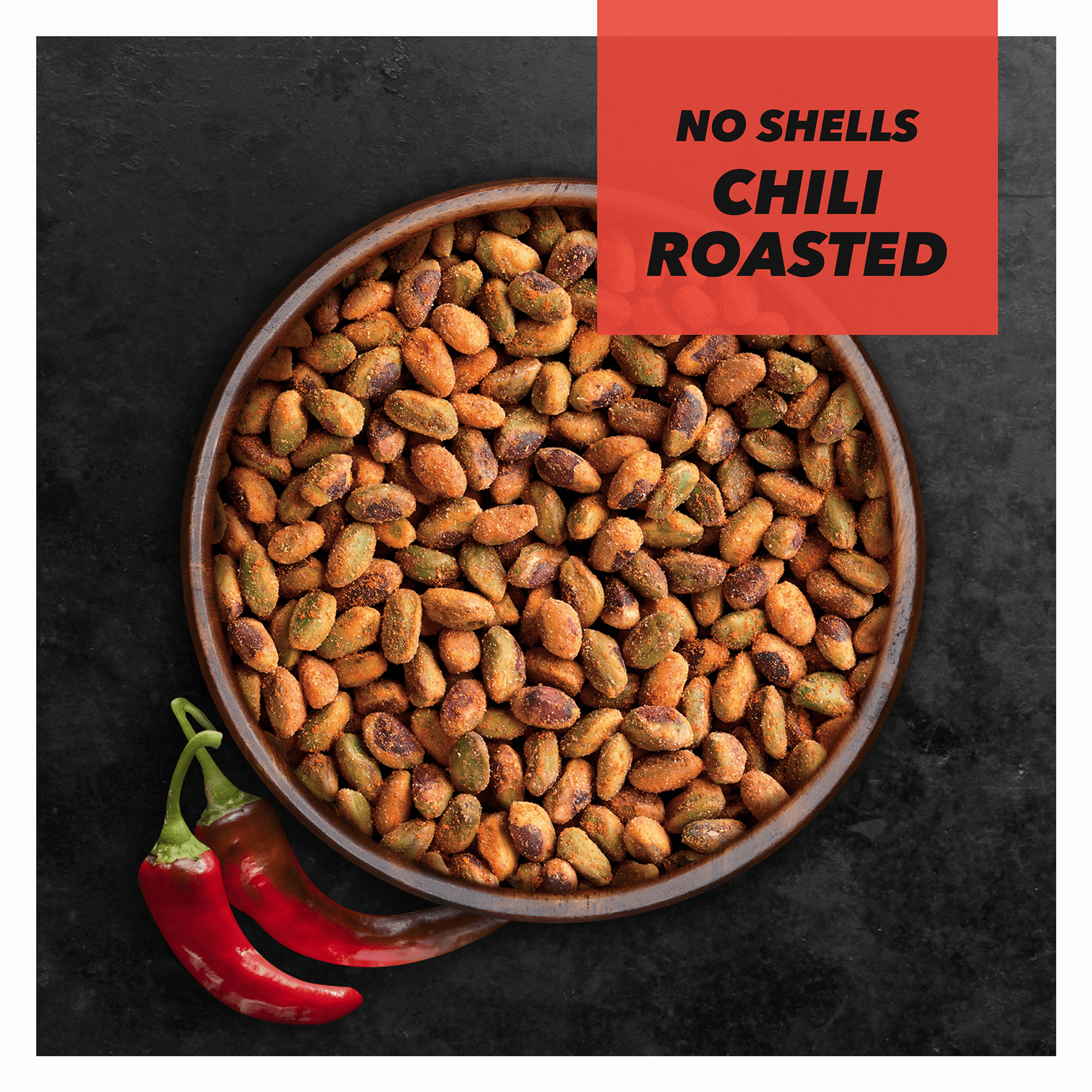 Wonderful Pistachios , Nueces sin Cáscara Asadas con Chile, Bolsa de 11 Onzas