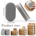 thumbnail image 3 of 2026 New Cleaning Sponges Eraser, Multi-Functional Eraser Sponge for Kitchen and Bathroom, Shower & Tub Scrubber Sponge for Floor and Home Cleaning (Grey, 3 Pcs), 3 of 9