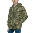 thumbnail image 2 of Pofeuu Green Snake Skin Print Teenage Zipper Hoodie Sweatshirts Hooded Casual Jackets With Pocket For Boys Girls-Medium, 2 of 6