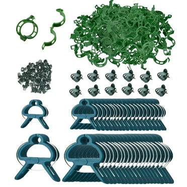 180PCS Plant Support Clips Set, 100pcs Trellis Clips, 40pcs Garden Clips, 40pcs Orchid Clips, Vine Support Clip for Climbing Plants Tomato Grape Vegetables Plant Fixing