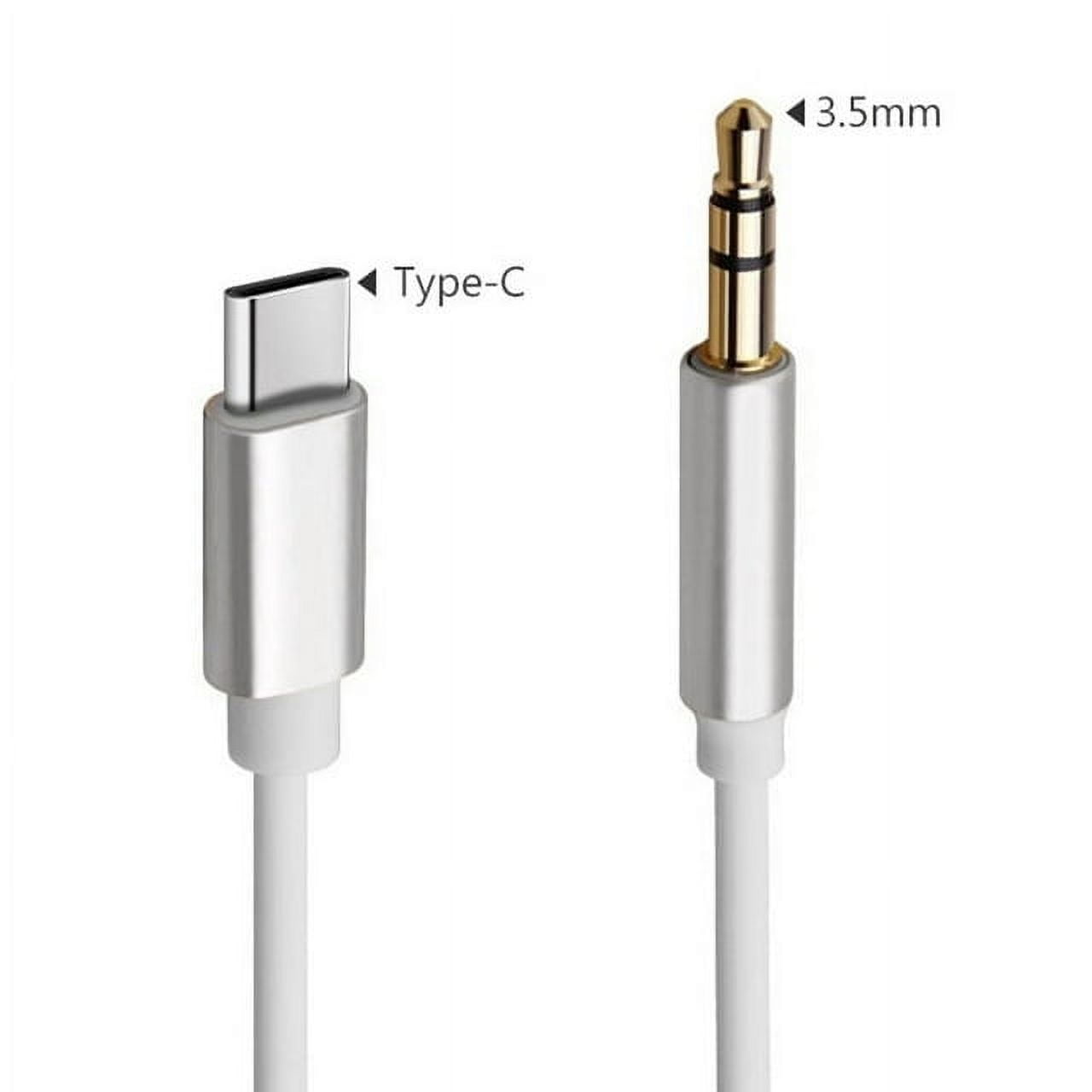 USB C to 3.5mm Audio Aux Jack Cable Compatible with iPhone 15[3ft], USB Type C to 3.5mm Headphone Stereo Cord Car for iPhone 15 Pro Max 15 Plus, iPad Pro, Samsung Galaxy S24 S23 S22 Sliver