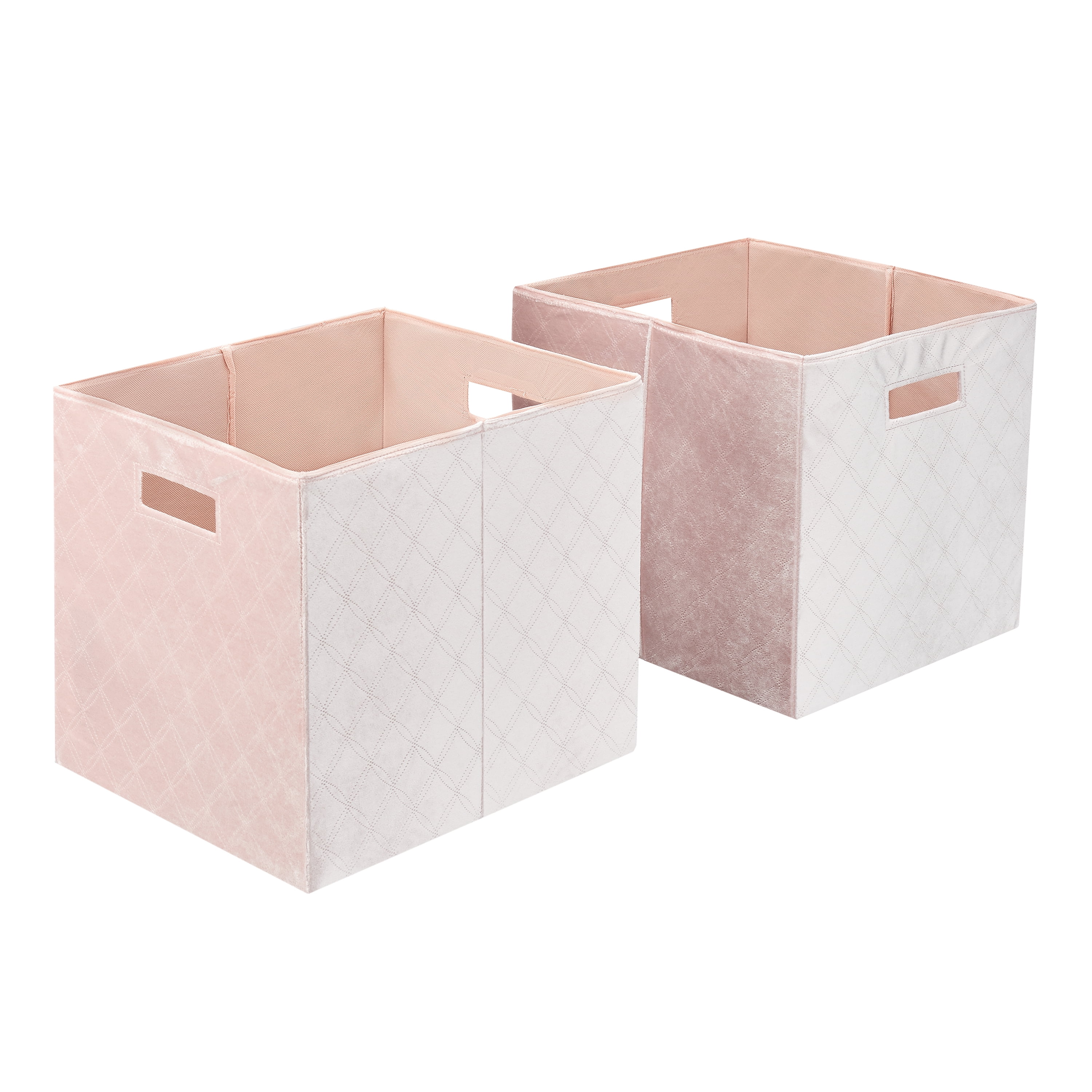 Better Homes & Gardens 4.78 Gallon Fabric Storage Bin, Pink Walmart