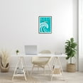 thumbnail image 2 of Stupell Industries Keep Calm Swim On Phrase Female Diver Blue Wave, 16 x 20, Designed by Elizabeth Tyndall, 2 of 6