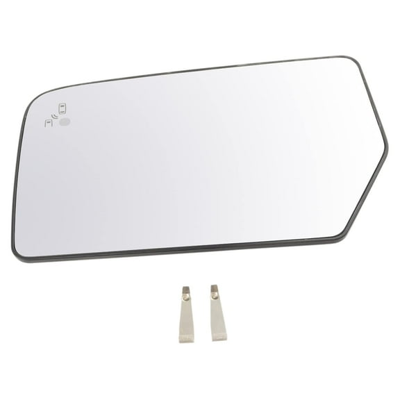 TRQ Mirror Glass Heated Blind Spot Detect Driver Side LH for Ford Expedition MGA08574 Fits select: 2015-2017 LINCOLN NAVIGATOR