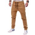 thumbnail image 3 of Vedolay Men Trousers Casual Slim Fit Mens Fashion Joggers Sports Pants Casual Cotton Cargo Pants Workout Hiking Pants,Khaki S, 3 of 4