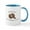 White/Blue Inside, variant on CafePress - Excuse Me...Your Birdfeeder Is Empty Mugs - 11 oz Ceramic Mug - Novelty Coffee Tea Cup