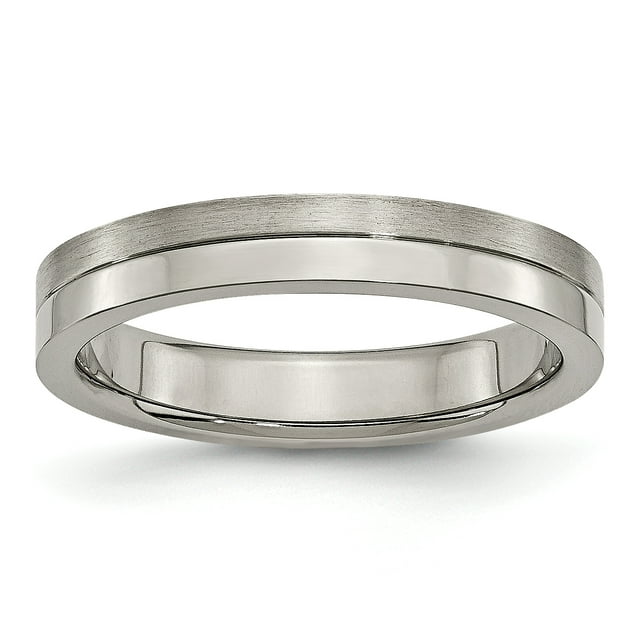 Titanium 4mm Ring Wedding Man Fancy For Dad Mens For Him