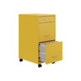 thumbnail image 3 of Space Solutions 18"D 3 Drawer Mobile Metal File Cabinet Yellow/Goldfinch, 3 of 5